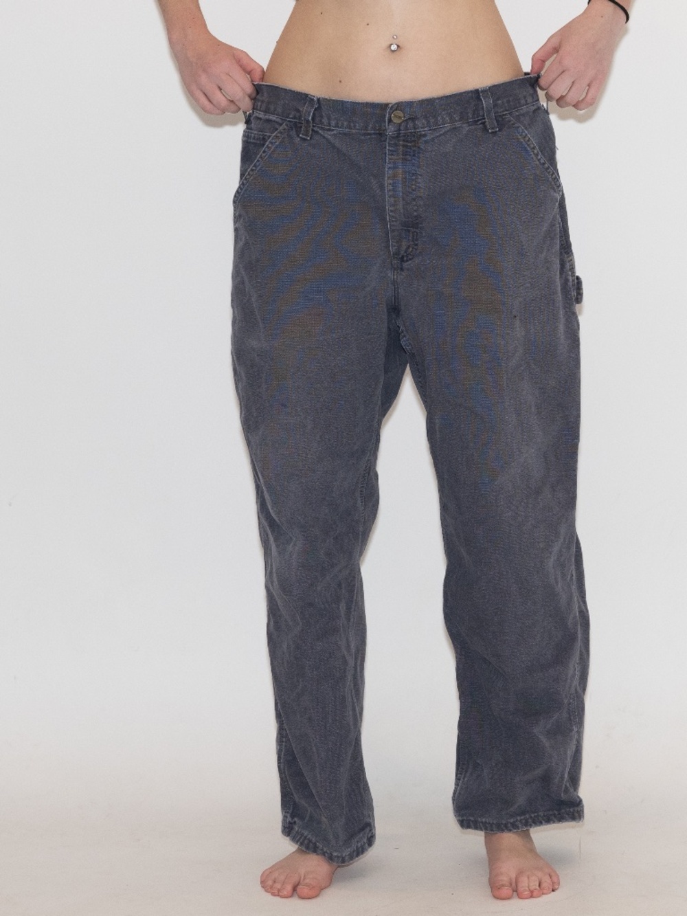 Carhartt grey cargo pants size 36x30 cotton